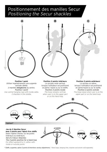 Trapezring 110cm, 1- und 2-Punktaufhängung