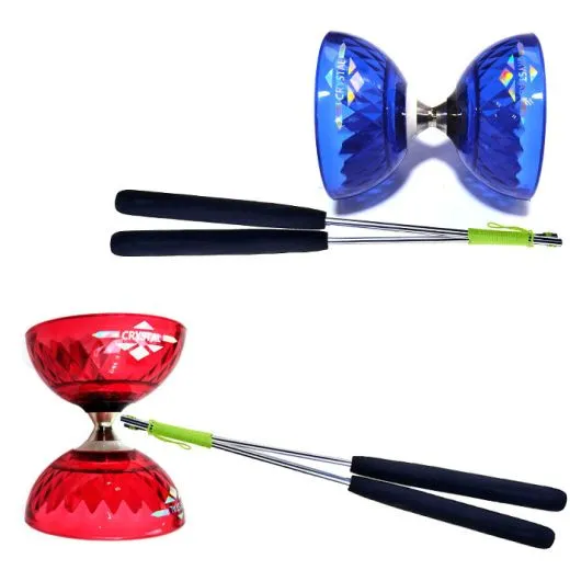 Diabolo Freilauf - Set Acrobat Crystal