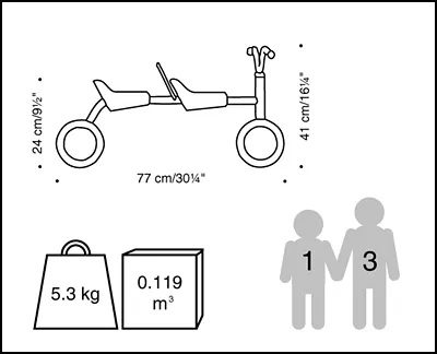 Schiebefahrzeug für 2 Kinder