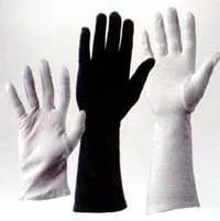 Gloves black, short, pair
