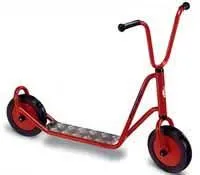 Scooter with one back wheel