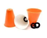 Juggling cup plastic piece