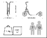 Roller, groß mit Fußbremse