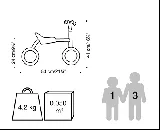 Schiebefahrzeug für ein Kind