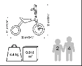 Krippendreirad mit Steg