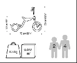 Dreirad mit fester Ladefläche