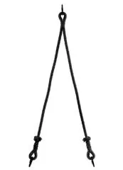 Triangle aerial ring cotton black